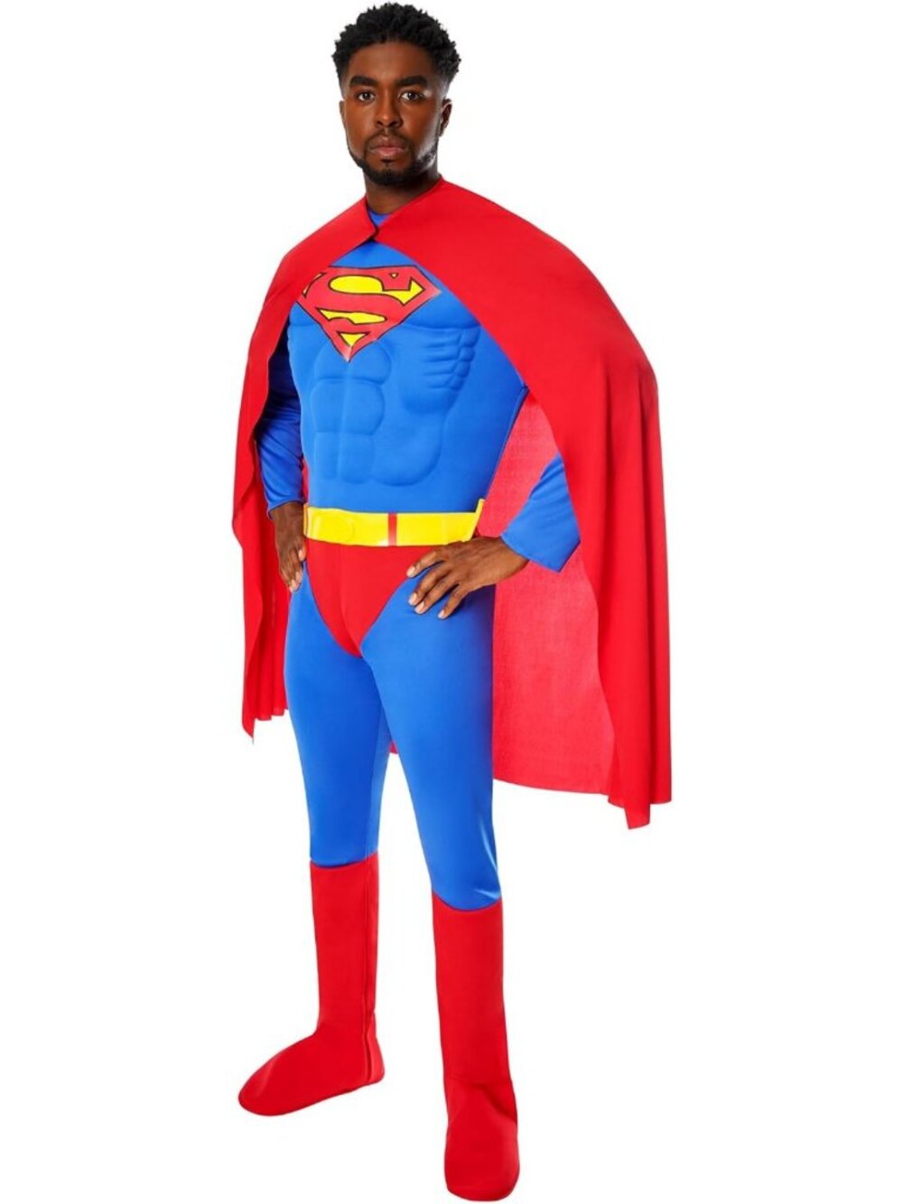 Deluxe Superman Muscle Chest Costume for Adults | Superhero Outfit for Men